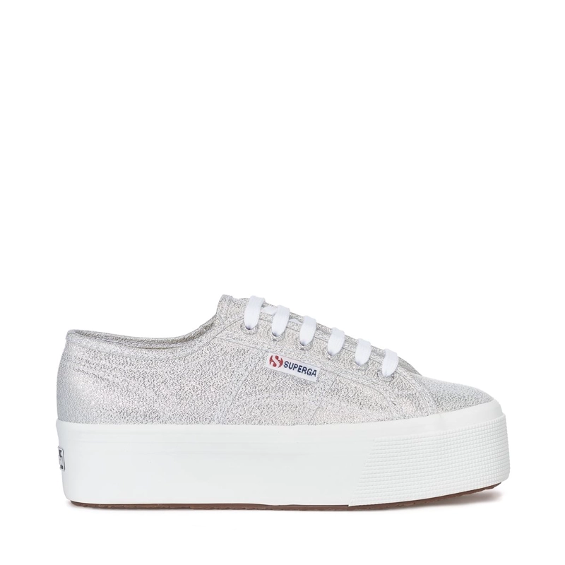 ZAPATILLA LAMEW PLATEADO SUPERGA - 1