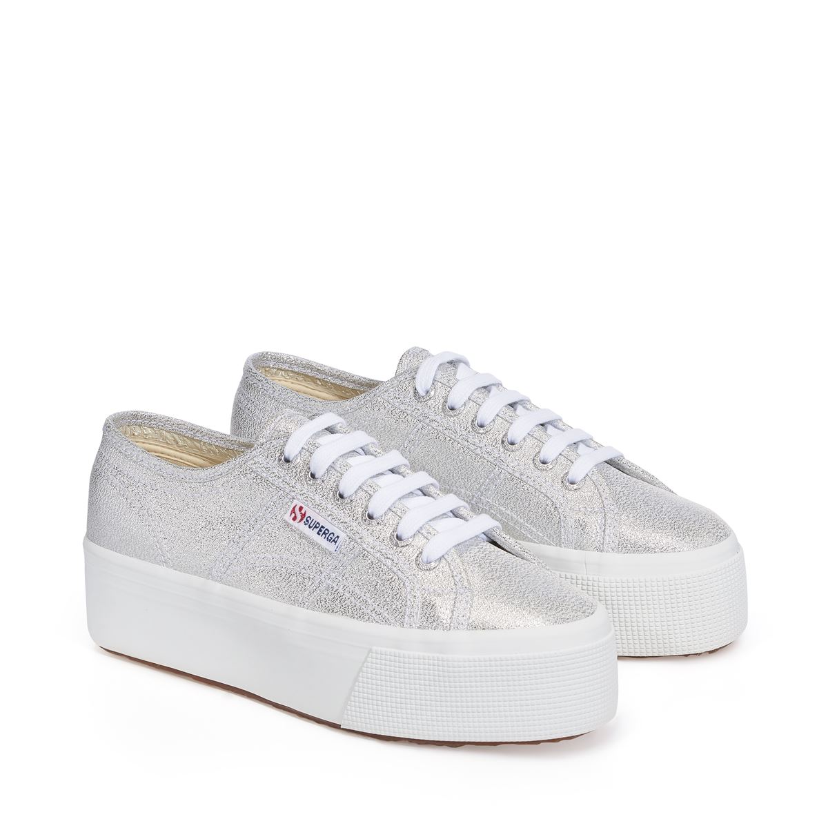 ZAPATILLA LAMEW PLATEADO SUPERGA - 2