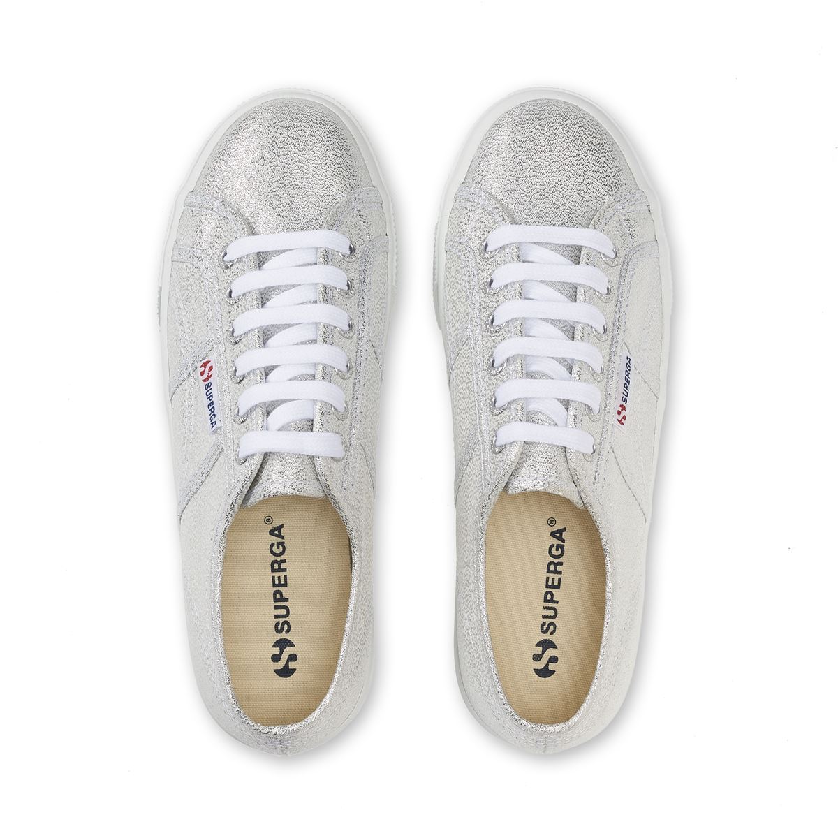 ZAPATILLA LAMEW PLATEADO SUPERGA - 4