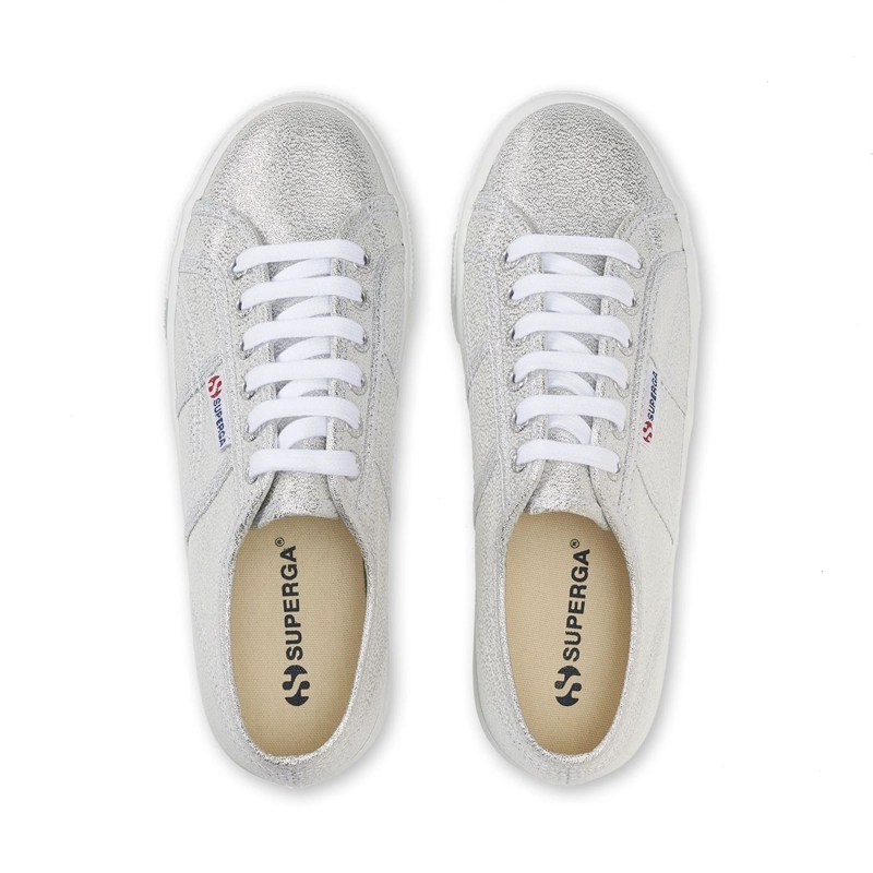ZAPATILLA LAMEW PLATEADO SUPERGA - 4