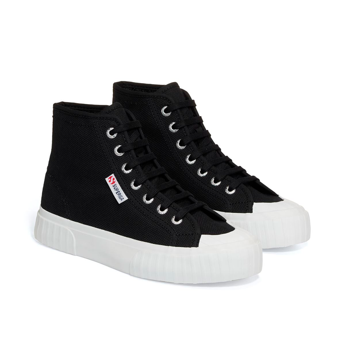 ZAPATILLAS MUJER SUPERGA URBANAS NEGRO S112I9W999 2696 STRIPE BLACK - 2