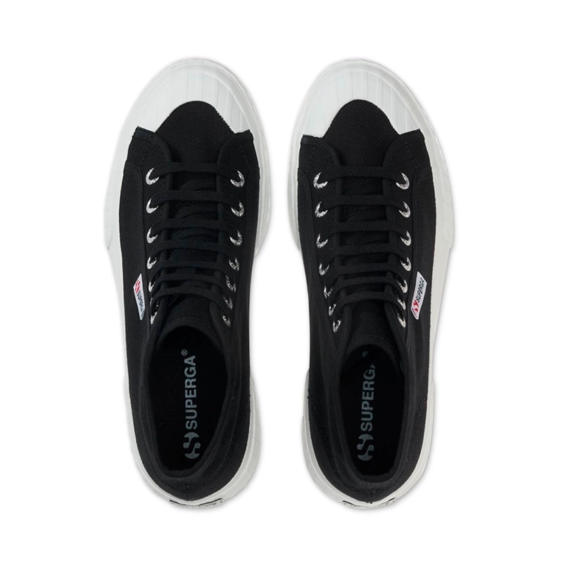 ZAPATILLAS MUJER SUPERGA URBANAS NEGRO S112I9W999 2696 STRIPE BLACK - 4