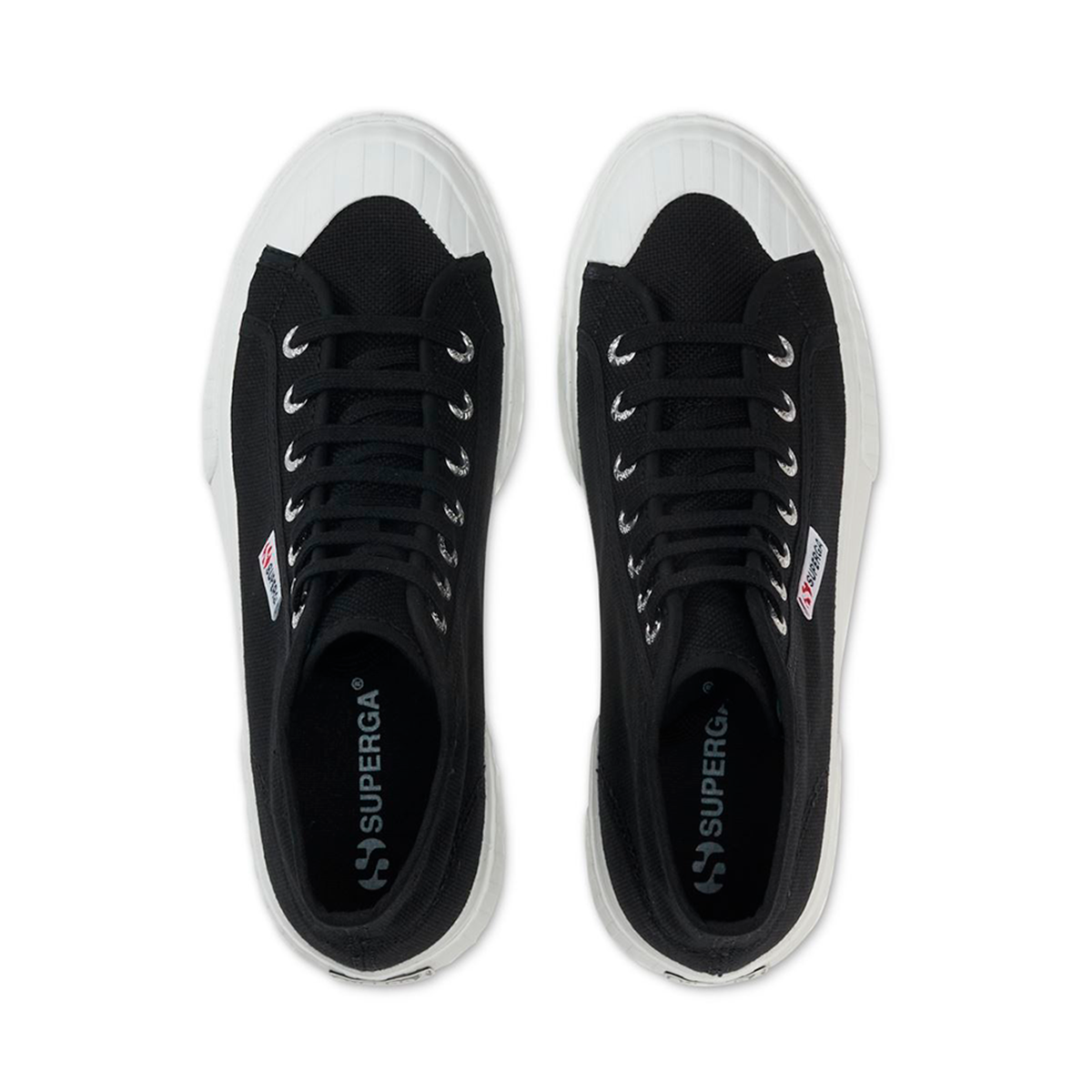 ZAPATILLAS MUJER SUPERGA URBANAS NEGRO S112I9W999 2696 STRIPE BLACK - 4