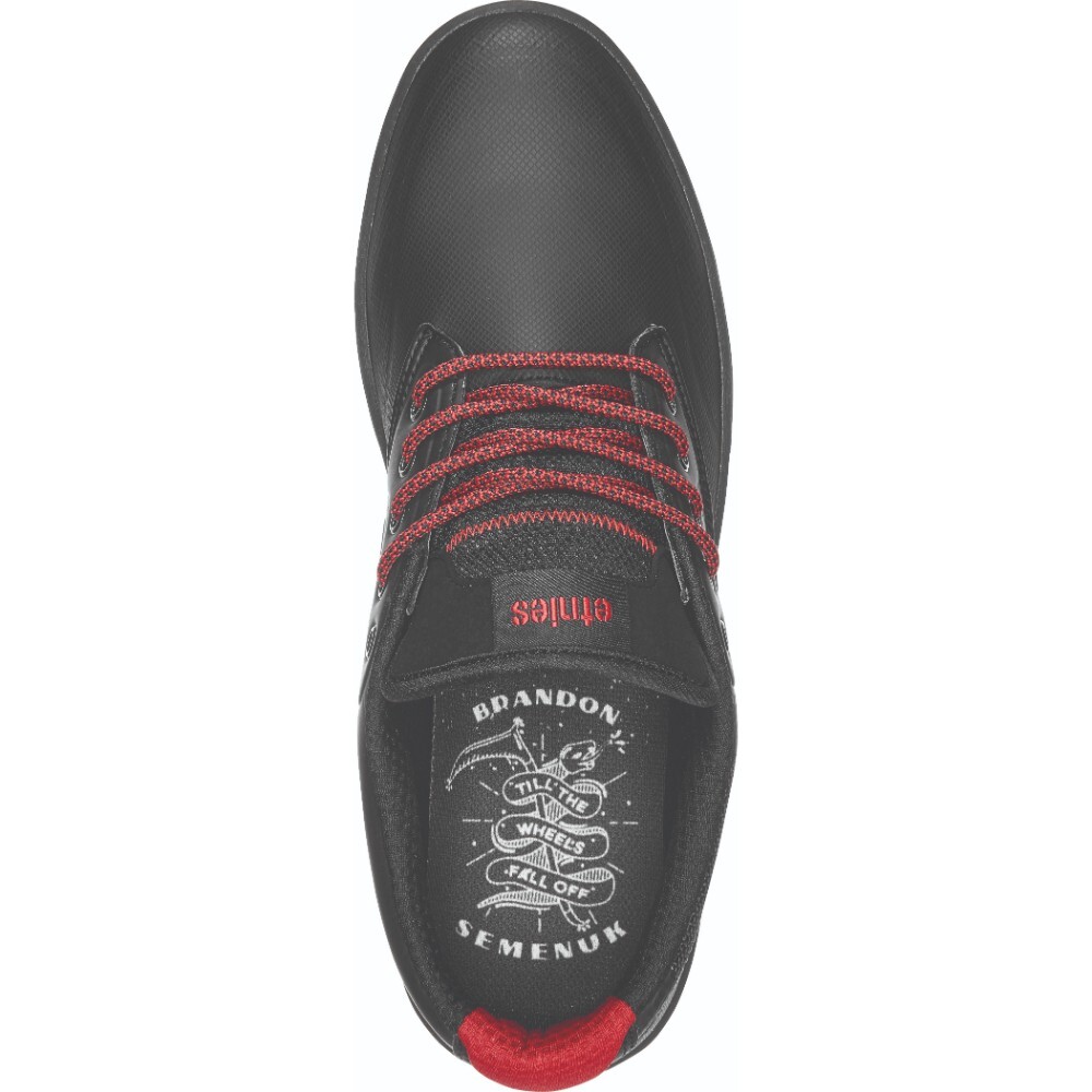 ZAPATILLAS HOMBRE ETNIES URBANAS NEGRO BIKE MEN BRANDON SEMENUK PRO BLACK RED - 2