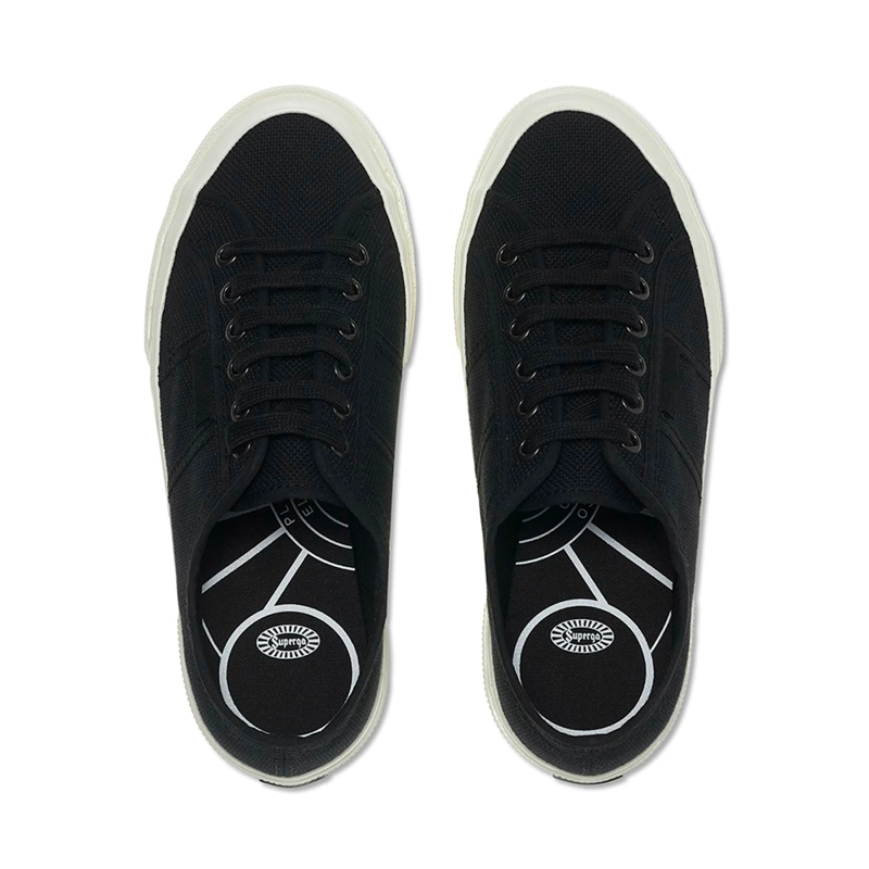 ZAPATILLAS MUJER SUPERGA URBANAS NEGRO S3111TWAHU 2706 OG BLACK WHITE AVORIO - 2