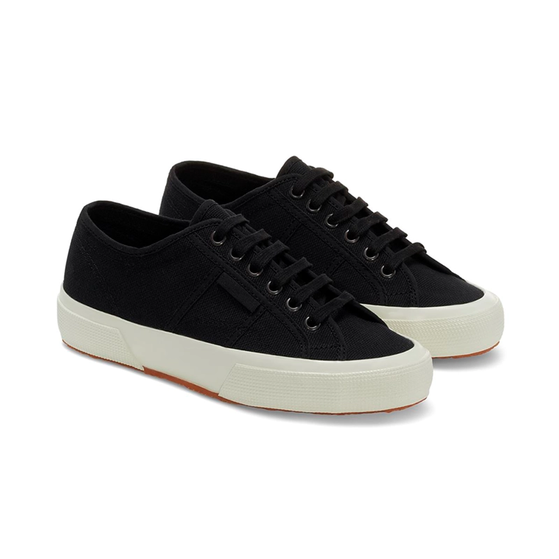ZAPATILLAS MUJER SUPERGA URBANAS NEGRO S3111TWAHU 2706 OG BLACK WHITE AVORIO - 5