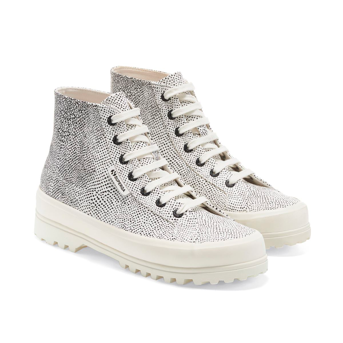 ZAPATILLAS MUJER SUPERGA URBANAS BLANCO S2121XWA03 2341 ALPINA MICRO SNAKE WHITE BLACK - 2