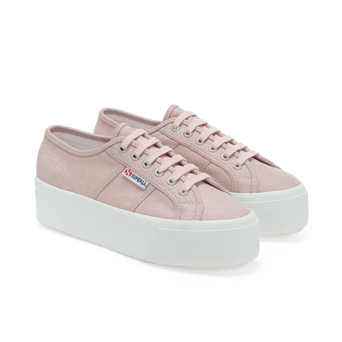ZAPATILLAS MUJER SUPERGA URBANAS ROSADO S1151IWT51 2790 GLITTER CANVAS PINK ISH - 2
