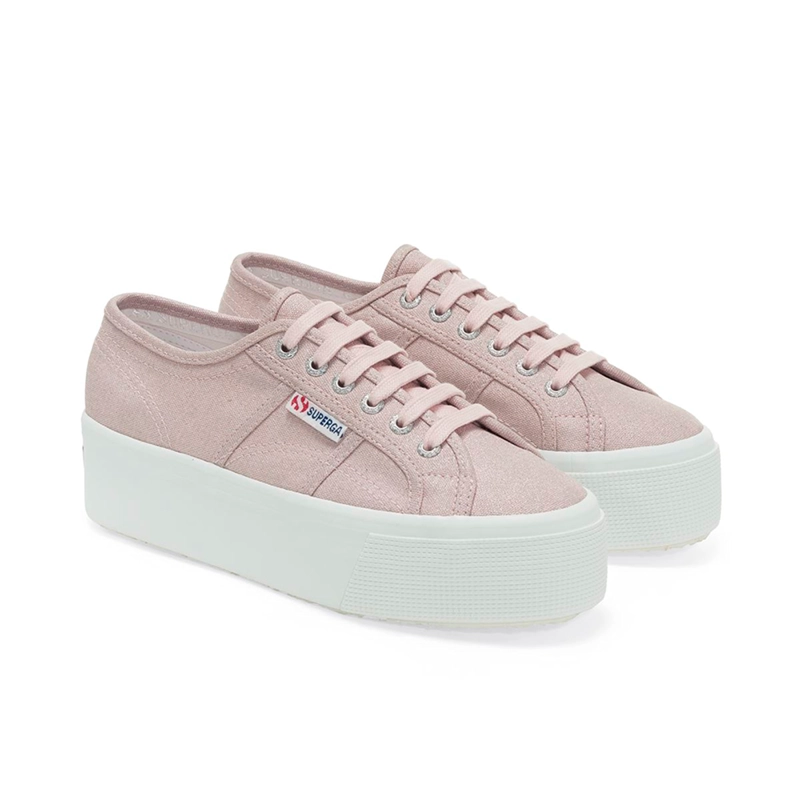 ZAPATILLAS MUJER SUPERGA URBANAS ROSADO S1151IWT51 2790 GLITTER CANVAS PINK ISH - 2
