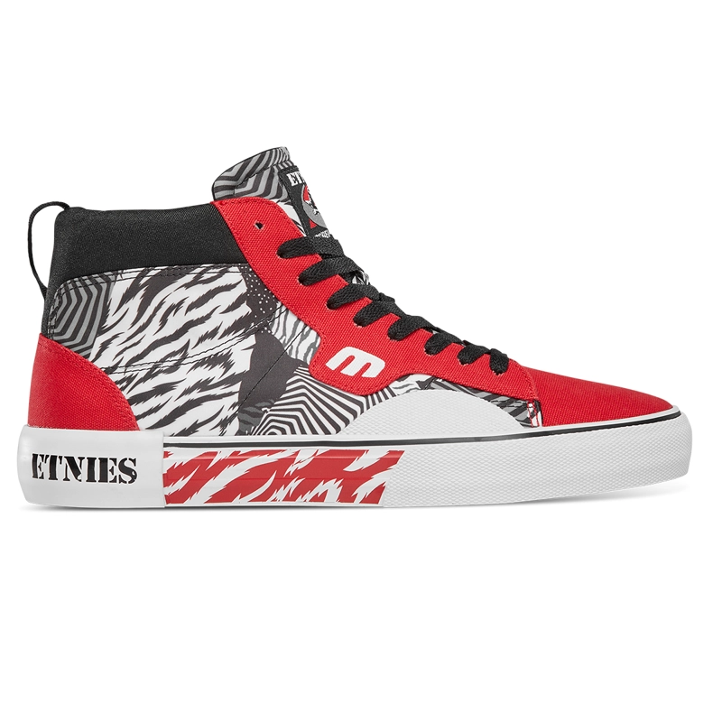 ZAPATILLA MEN KAYSON HIGH X REBEL SPORTS RED WHITE BLACK - 1