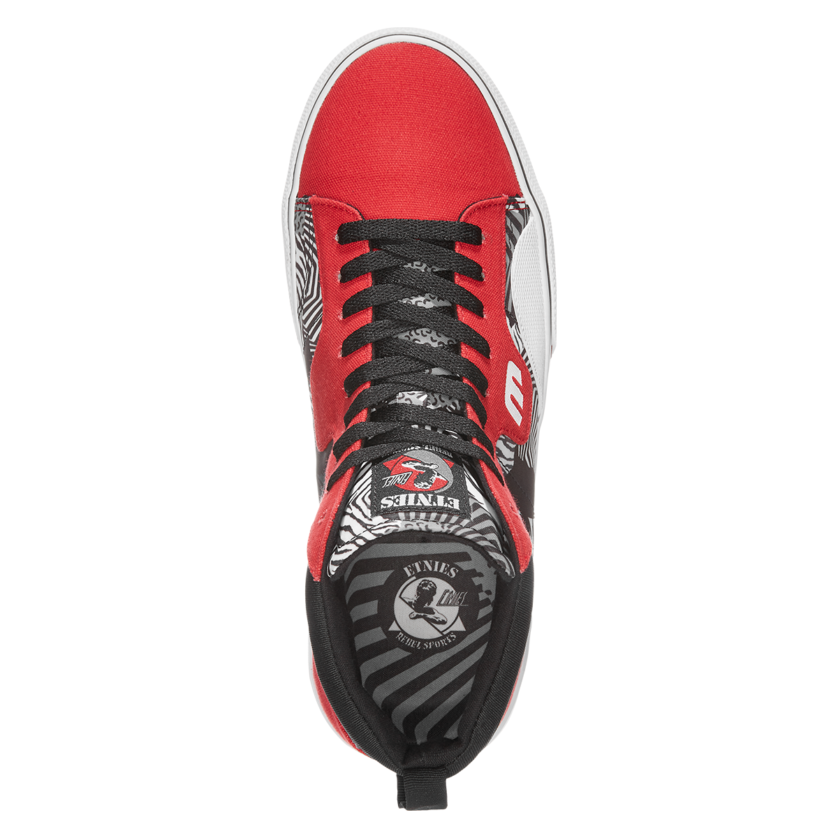 ZAPATILLA MEN KAYSON HIGH X REBEL SPORTS RED WHITE BLACK - 2