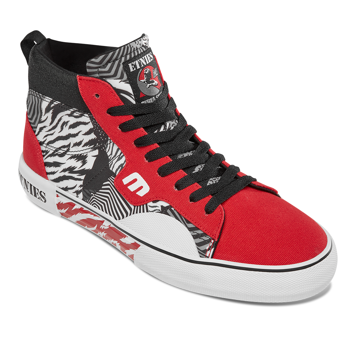 ZAPATILLA MEN KAYSON HIGH X REBEL SPORTS RED WHITE BLACK - 4