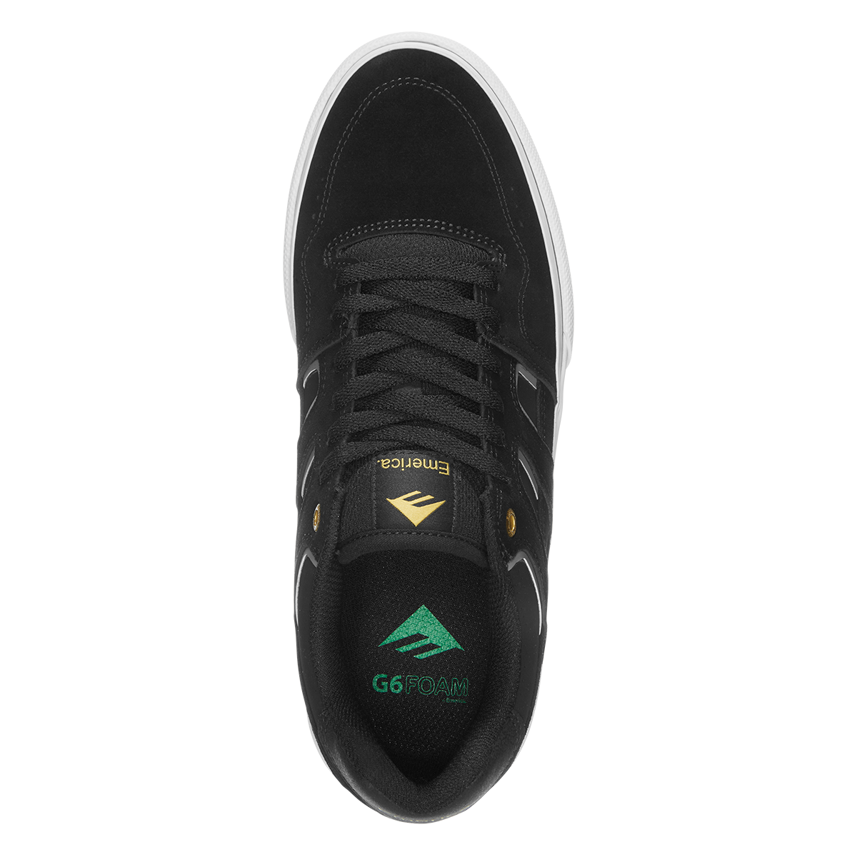 ZAPATILLAS HOMBRE EMERICA URBANAS NEGRO MEN TILT G6 VULC BLACK WHITE GOLD - 2