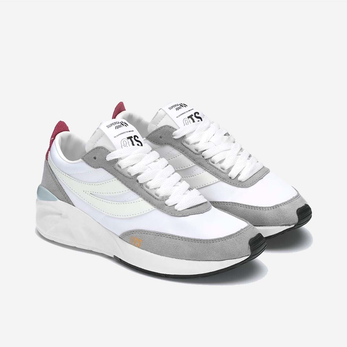 ZAPATILLAS HOMBRE SUPERGA URBANAS BLANCO S4115YWA5S 4089 9TS WHITE VIOLET BORDEAUX GREEN ICEBERG - 2