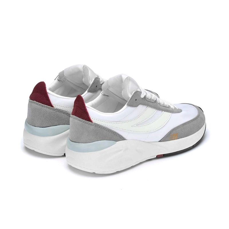 ZAPATILLAS HOMBRE SUPERGA URBANAS BLANCO S4115YWA5S 4089 9TS WHITE VIOLET BORDEAUX GREEN ICEBERG - 3