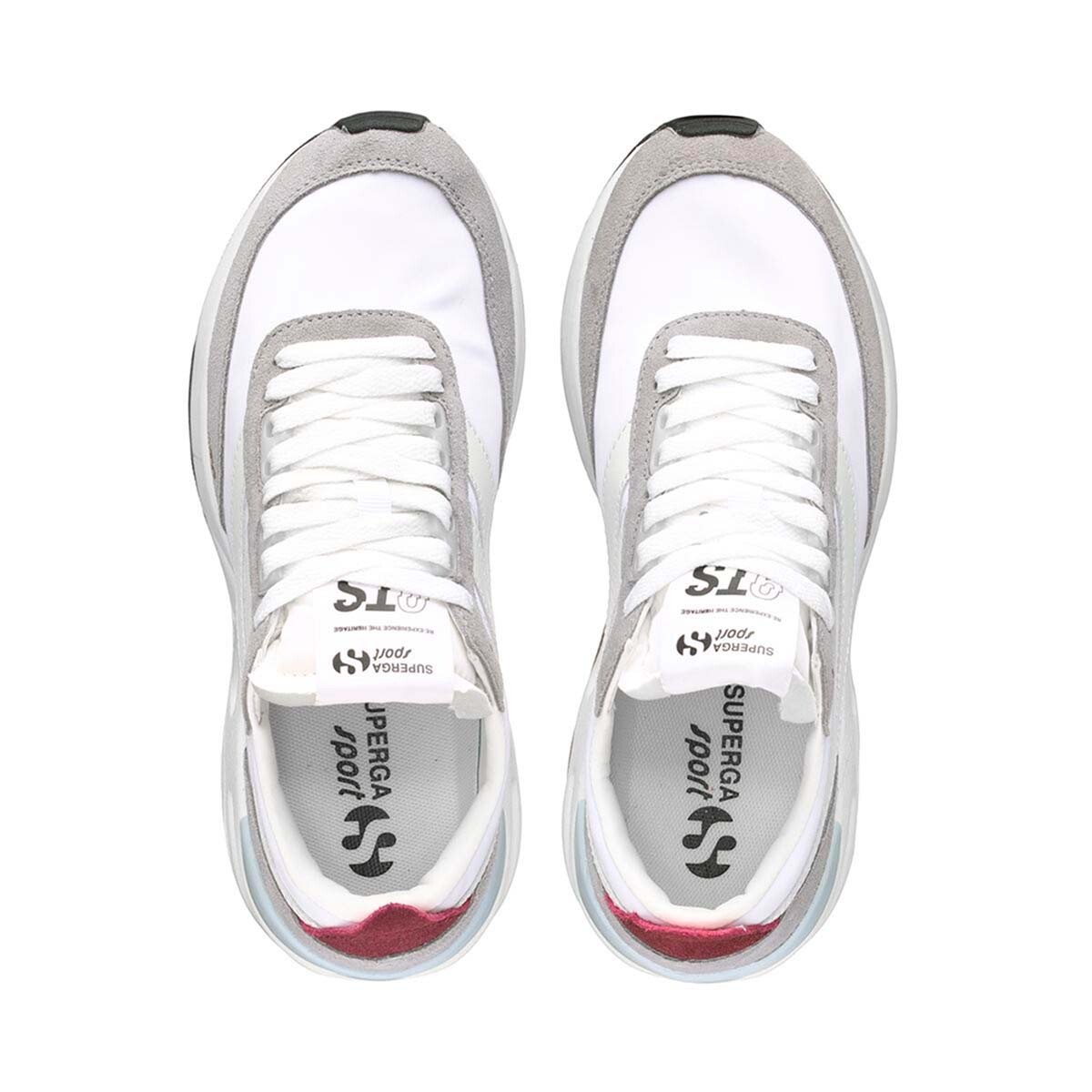 ZAPATILLAS HOMBRE SUPERGA URBANAS BLANCO S4115YWA5S 4089 9TS WHITE VIOLET BORDEAUX GREEN ICEBERG - 4