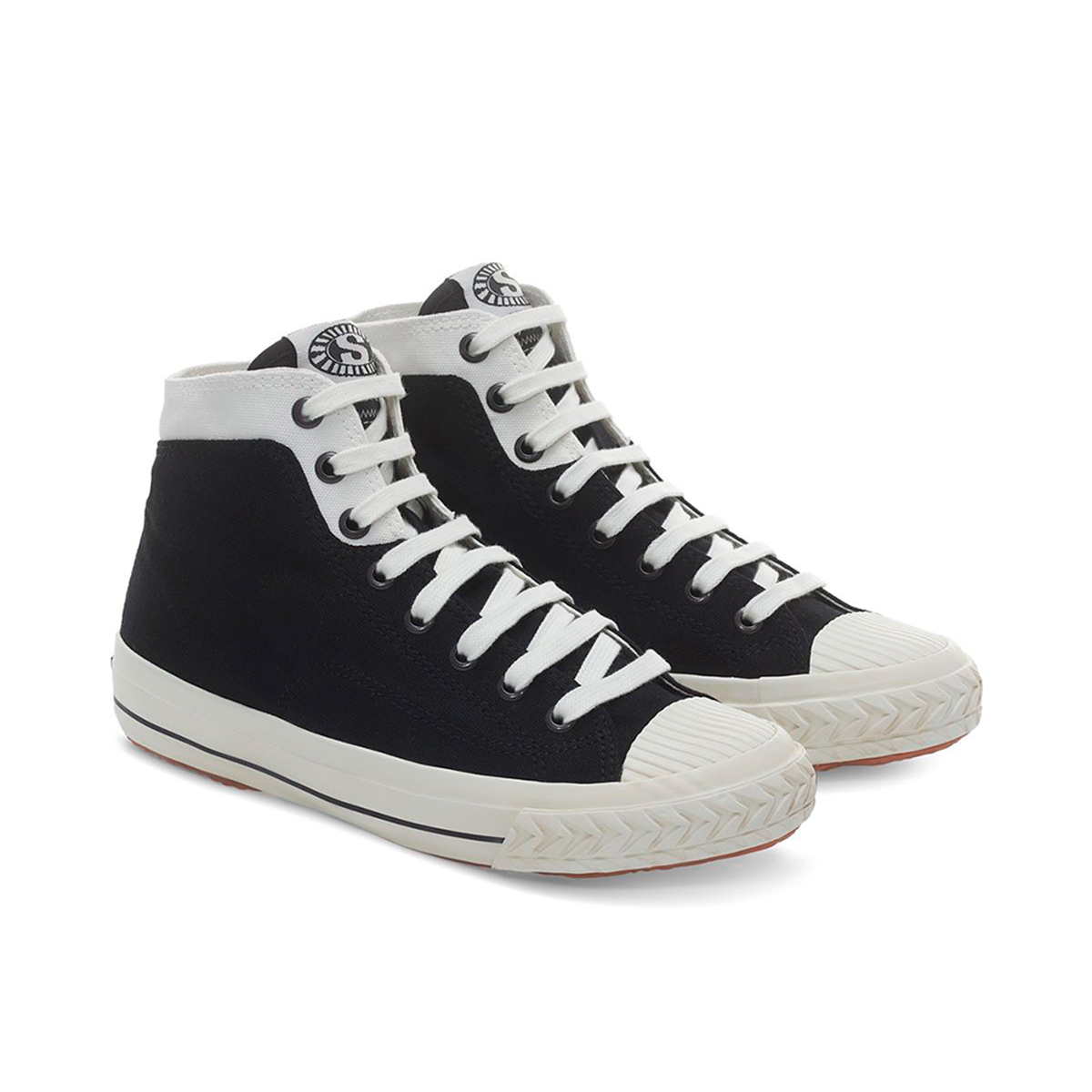 ZAPATILLAS HOMBRE SUPERGA URBANAS NEGRO S1114QWAHU 2946 COLLEGE BLACK WHITE AVORIO - 2
