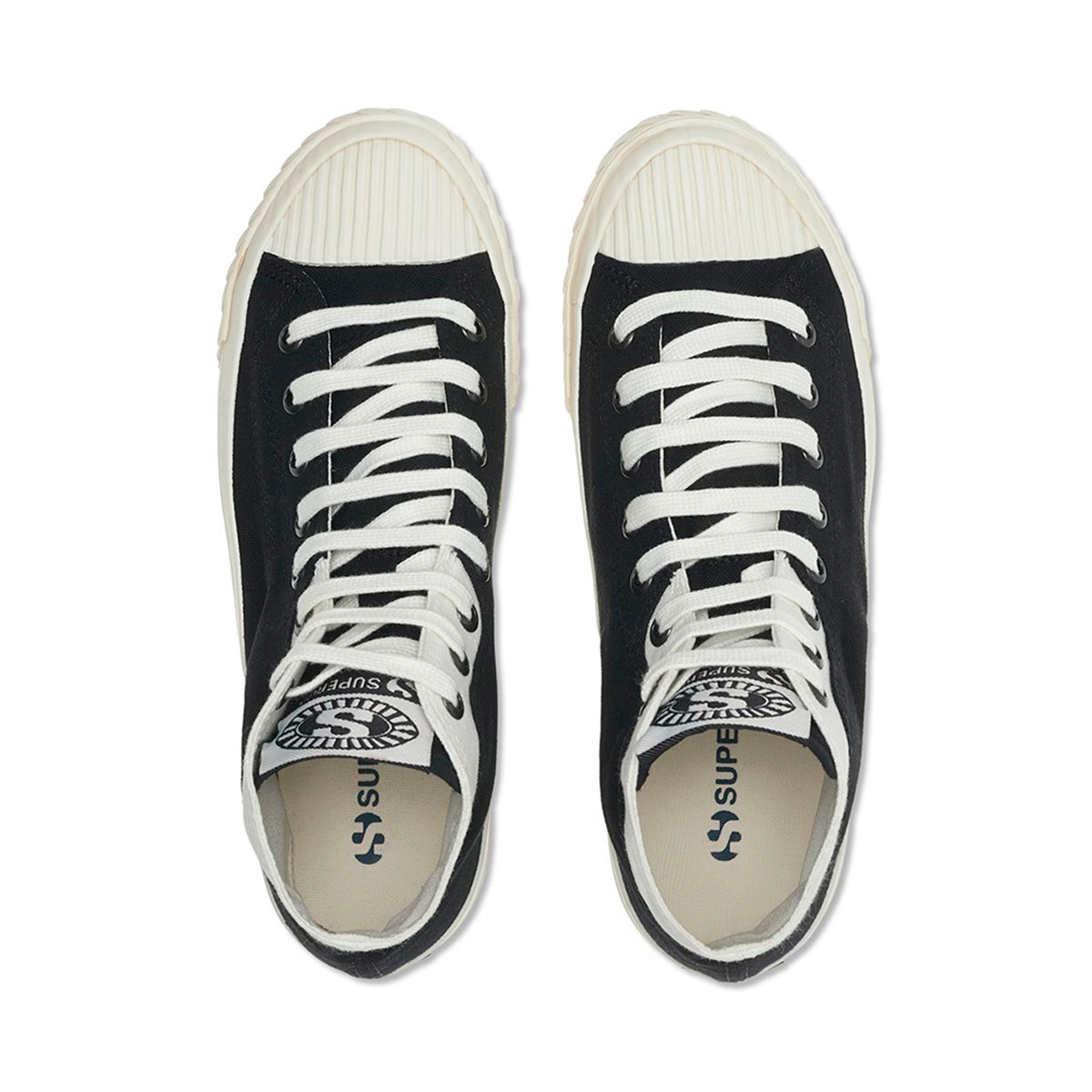 ZAPATILLAS HOMBRE SUPERGA URBANAS NEGRO S1114QWAHU 2946 COLLEGE BLACK WHITE AVORIO - 4