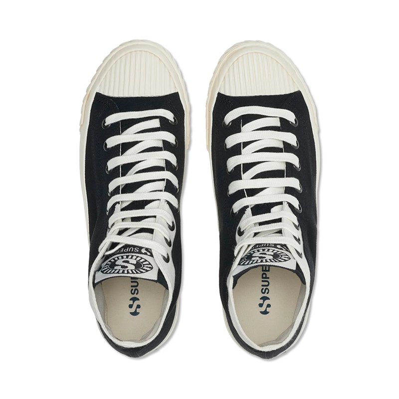 ZAPATILLAS HOMBRE SUPERGA URBANAS NEGRO S1114QWAHU 2946 COLLEGE BLACK WHITE AVORIO - 4