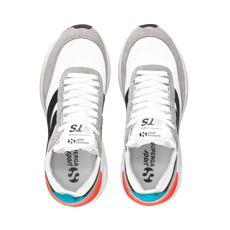 ZAPATILLAS UNISEX SUPERGA TRAINING BLANCO S4115YWA62 4089 9TS WHITE TURQUOISE BLACK - 4