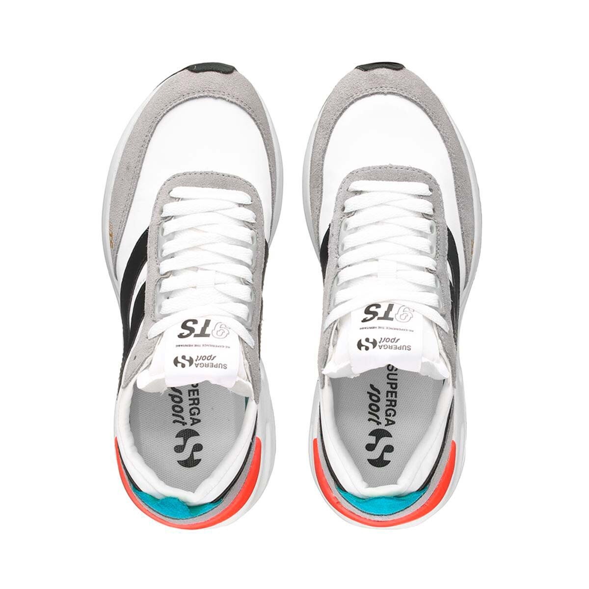 ZAPATILLAS UNISEX SUPERGA TRAINING BLANCO S4115YWA62 4089 9TS WHITE TURQUOISE BLACK - 4