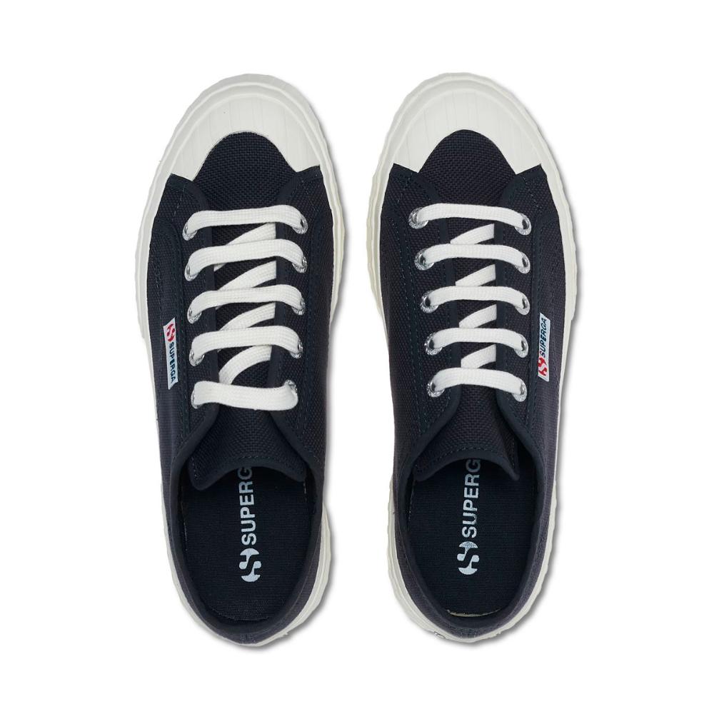 ZAPATILLAS MUJER SUPERGA URBANAS GRIS S00GRT0ALB 2630 STRIPE BLUE GREY DARK - 4