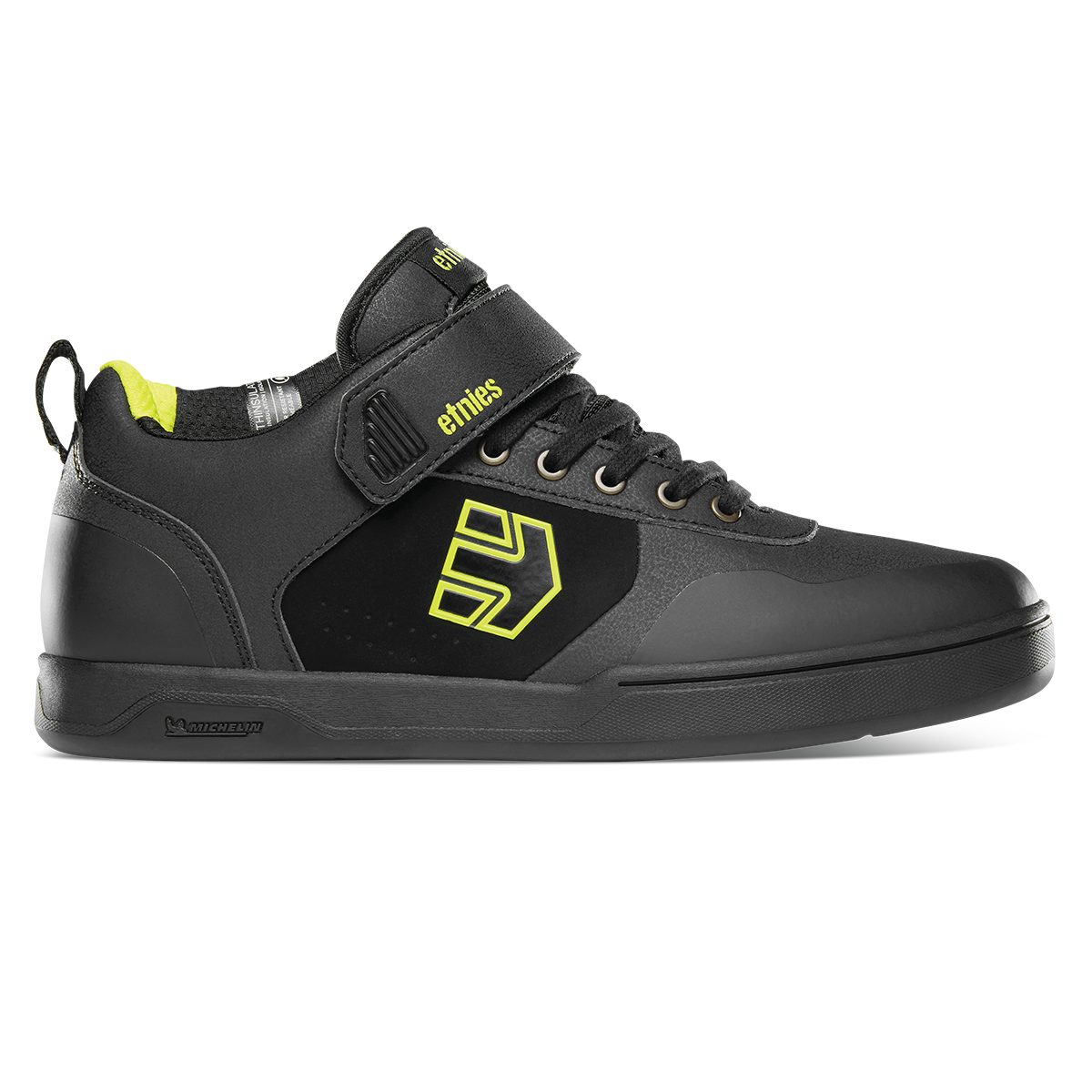 ZAPATILLAS HOMBRE ETNIES URBANAS NEGRO BIKE MEN CULVERT MID BLACK LIME - 1