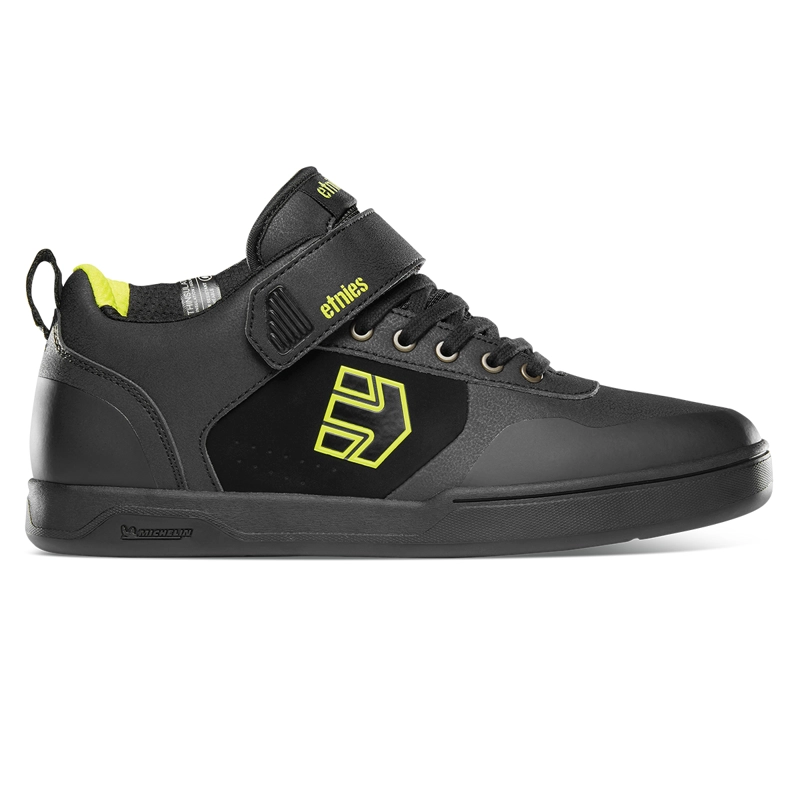 ZAPATILLAS HOMBRE ETNIES URBANAS NEGRO BIKE MEN CULVERT MID BLACK LIME - 1