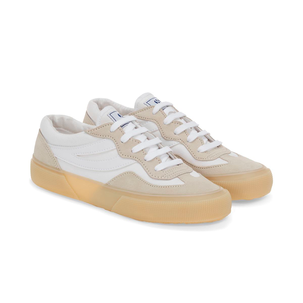 ZAPATILLAS MUJER SUPERGA URBANAS BLANCO 2941 REVOLLEY COLORBLOCK WHITE GREY - 2