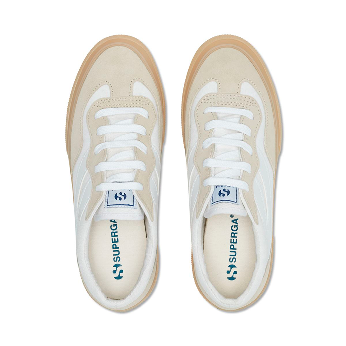 ZAPATILLAS MUJER SUPERGA URBANAS BLANCO 2941 REVOLLEY COLORBLOCK WHITE GREY - 4