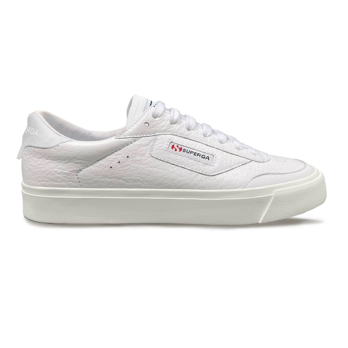 ZAPATILLAS UNISEX SUPERGA URBANAS BLANCO S5135EWAGB 3843 COURT WHITE AVORIO - 1