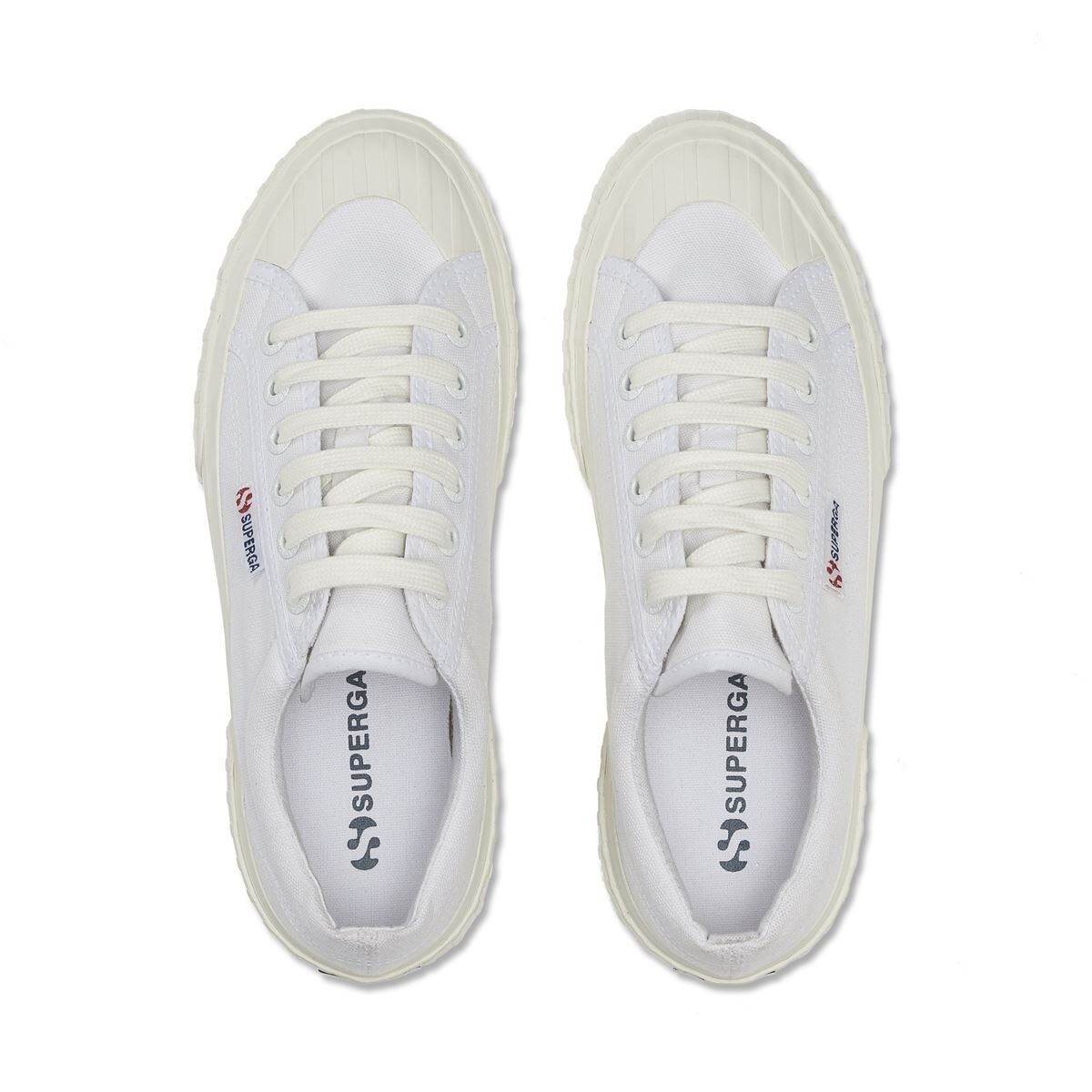 ZAPATILLAS MUJER SUPERGA URBANAS BLANCO S5111SWA6L 2631 STRIPE PLATFORM - 4