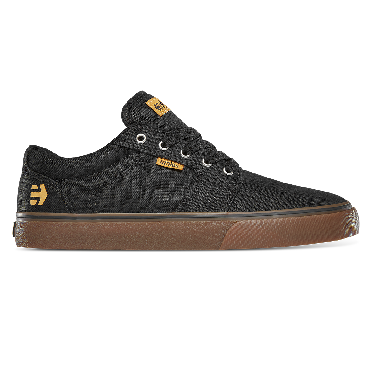 ZAPATILLAS HOMBRE ETNIES URBANAS NEGRO MEN BARGE LS BLACK GUM SILVER - 1