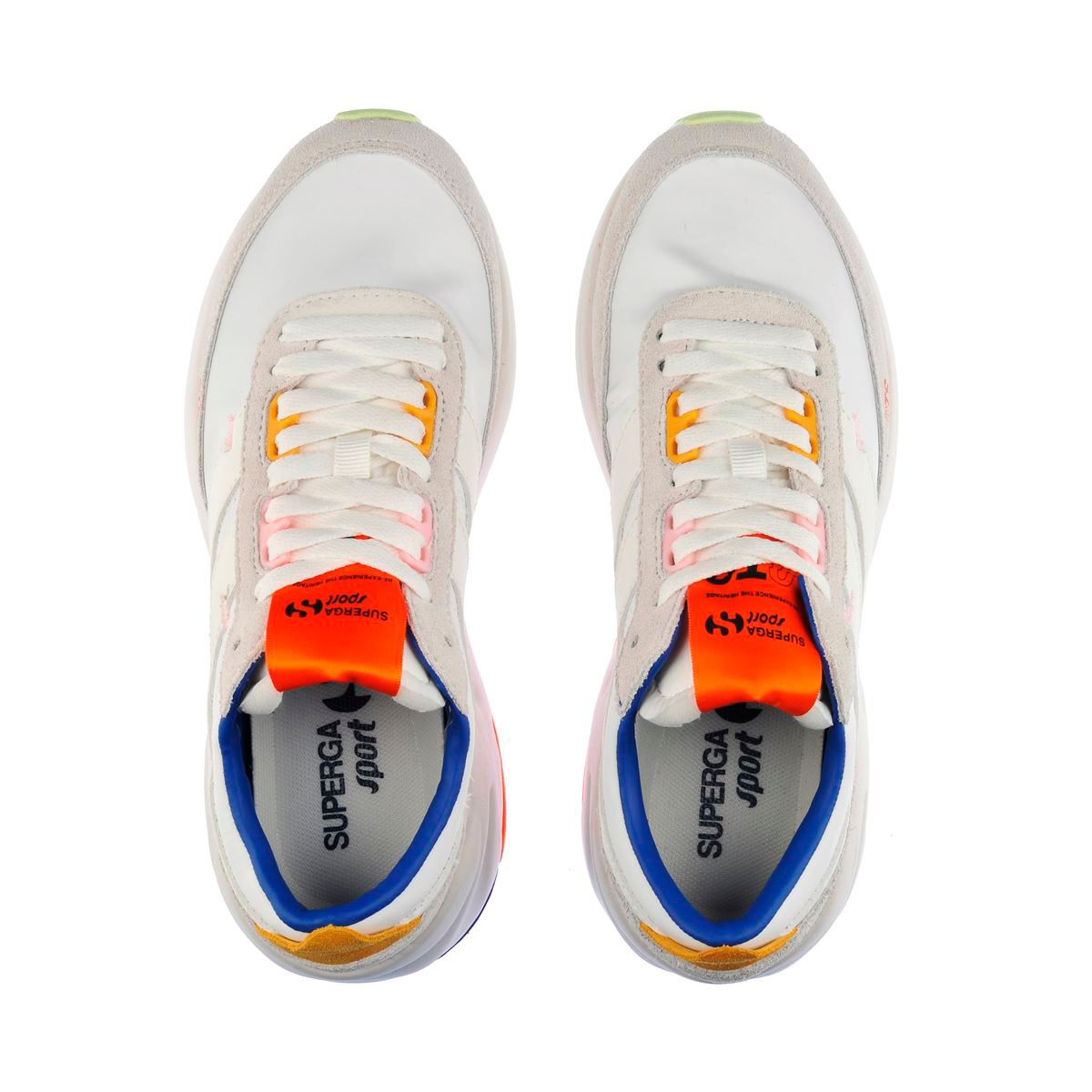 ZAPATILLAS MUJER SUPERGA URBANAS MULTICOLOR S51323WAJU 4089 9TA MULTI WHITE BLUE GREEN - 4