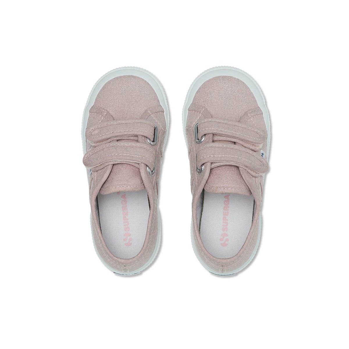 ZAPATILLA 2750 KIDS STRAP GLITTER CANVAS PINK - 4