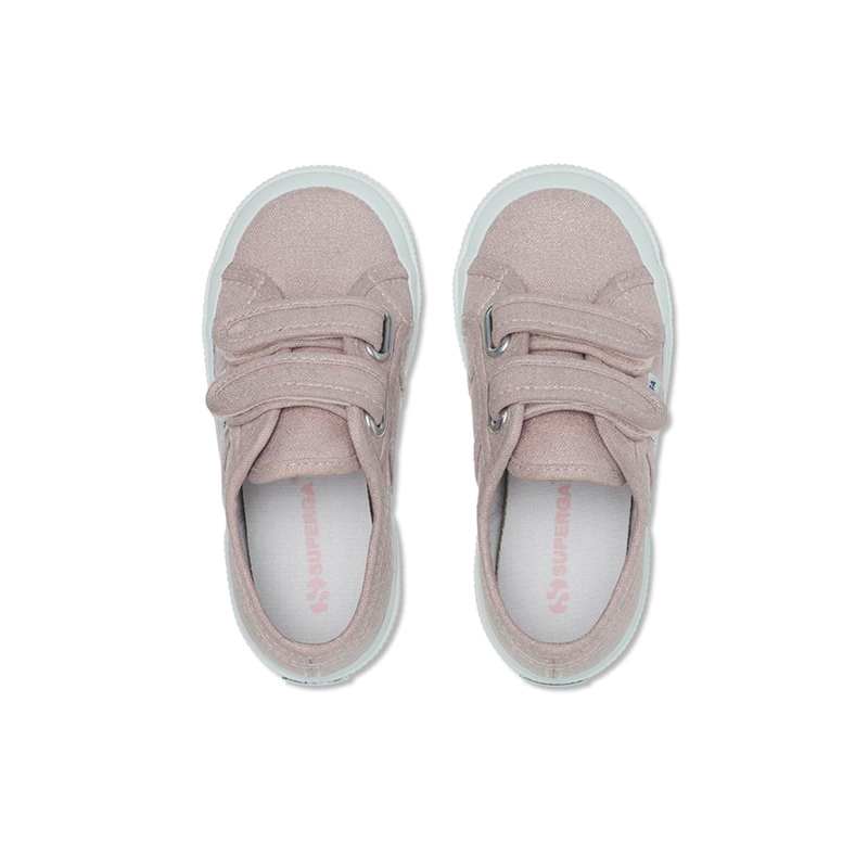 ZAPATILLA 2750 KIDS STRAP GLITTER CANVAS PINK - 4
