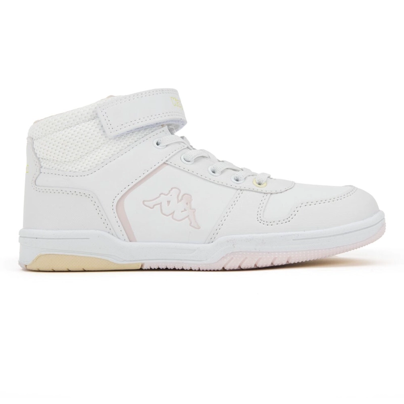 ZAPATILLA TEENS LOGO KARY MID EV WHITE PINK YELLOW - 1