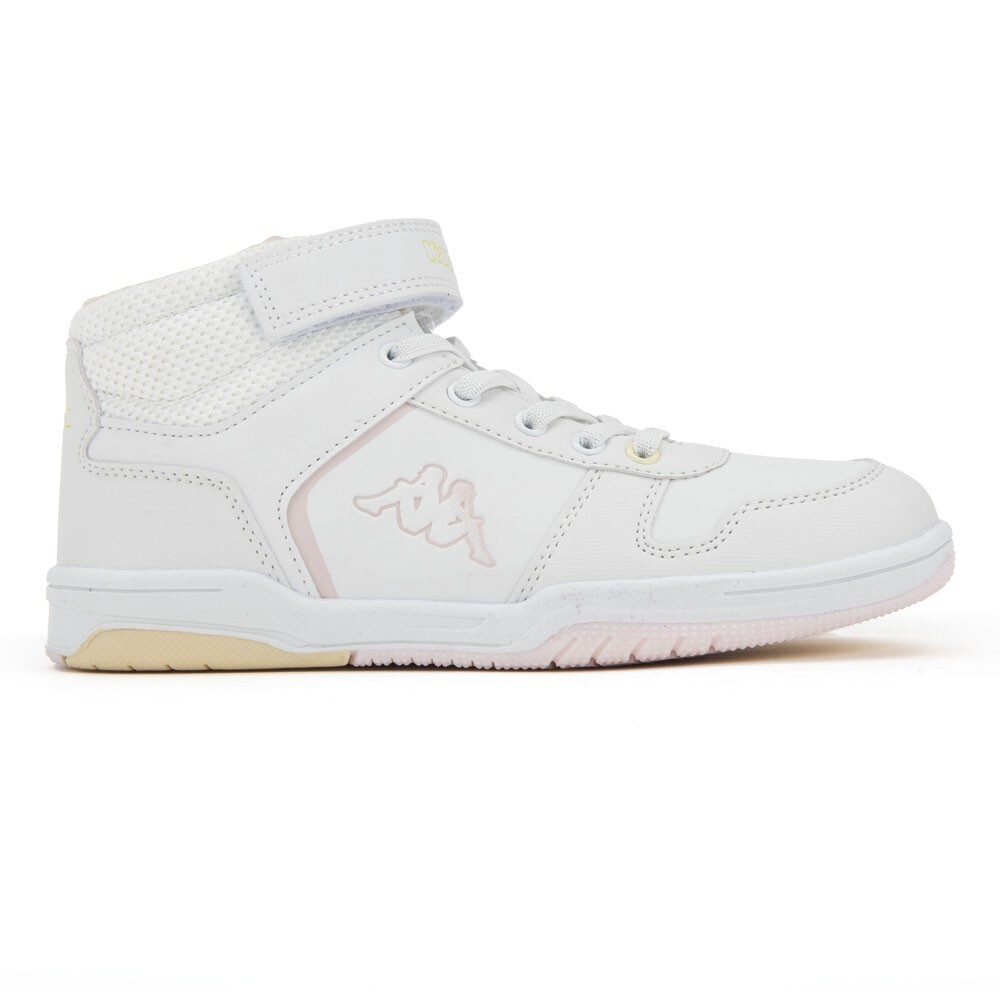 ZAPATILLA TEENS LOGO KARY MID EV WHITE PINK YELLOW - 1