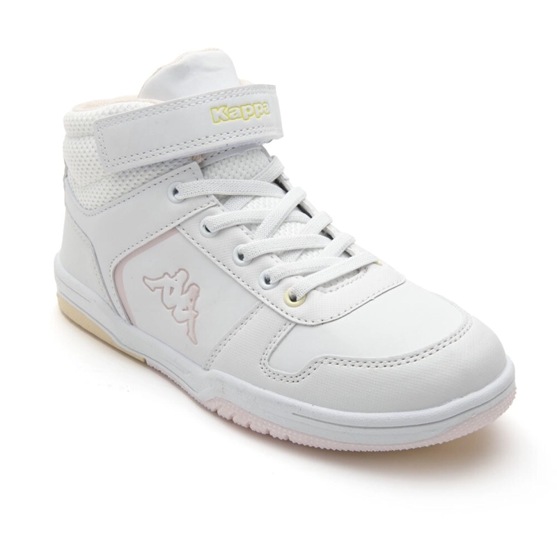 ZAPATILLA TEENS LOGO KARY MID EV WHITE PINK YELLOW - 2