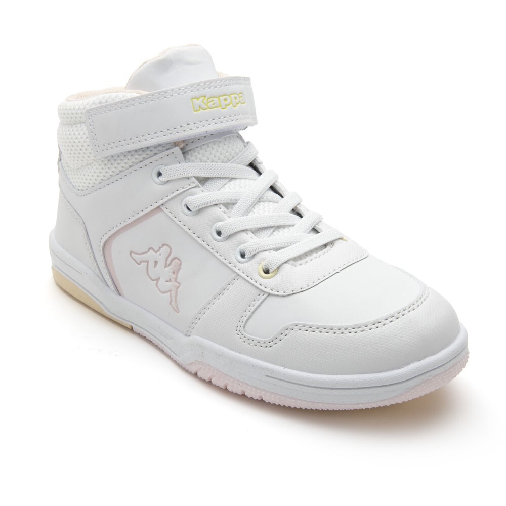 ZAPATILLA TEENS LOGO KARY MID EV WHITE PINK YELLOW - 2