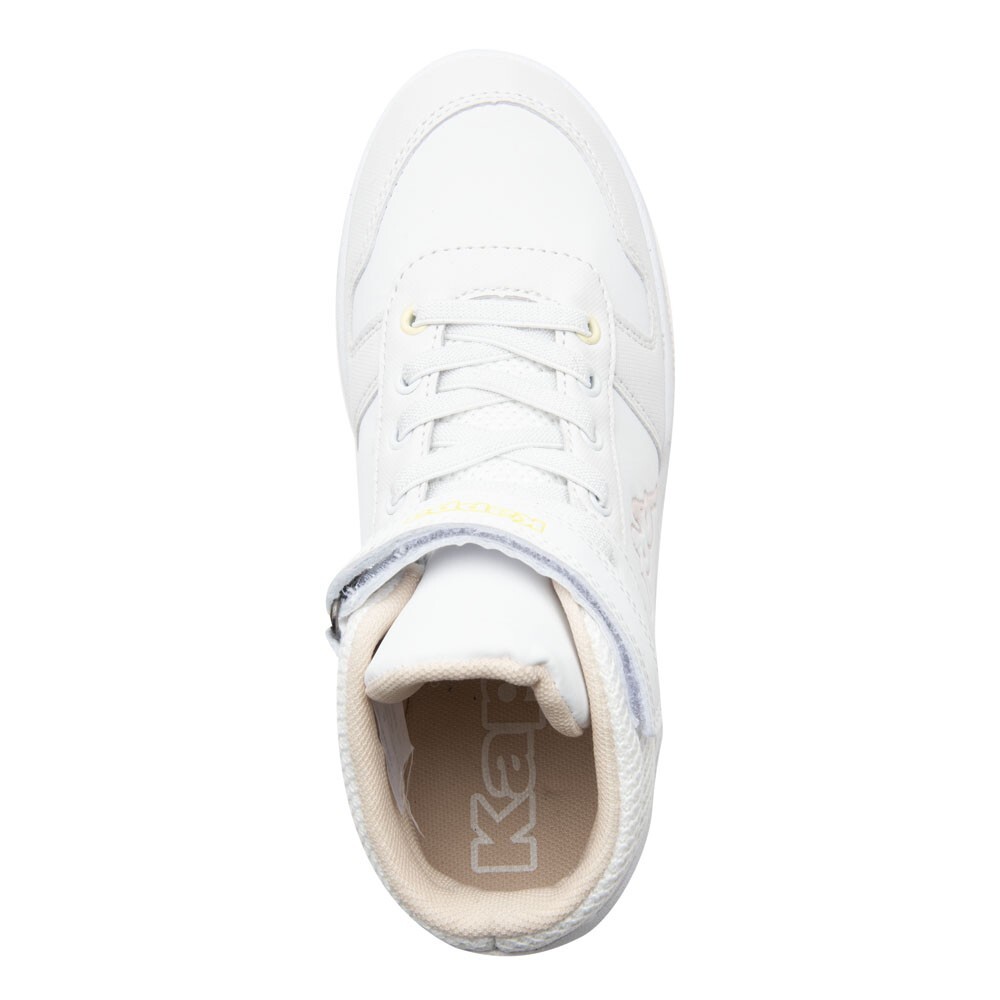ZAPATILLA TEENS LOGO KARY MID EV WHITE PINK YELLOW - 3