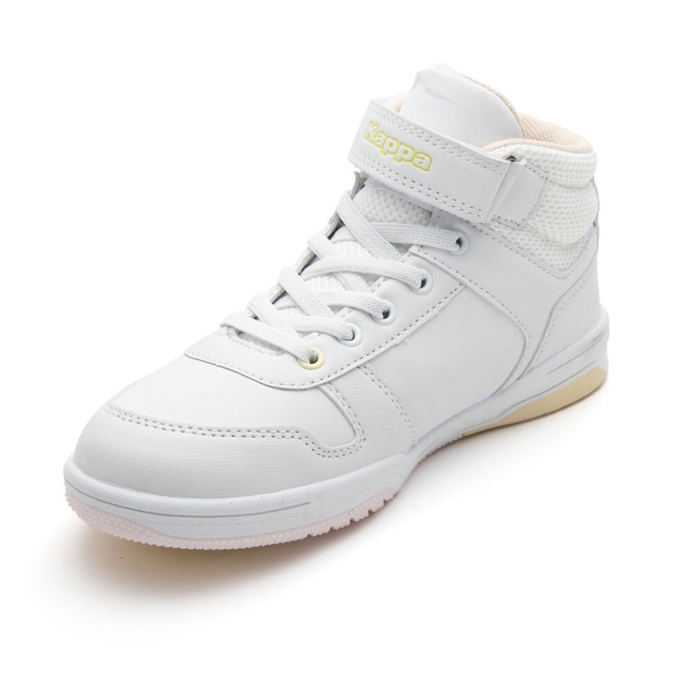 ZAPATILLA TEENS LOGO KARY MID EV WHITE PINK YELLOW - 5