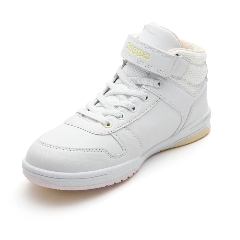 ZAPATILLA TEENS LOGO KARY MID EV WHITE PINK YELLOW - 5