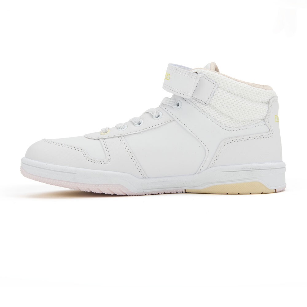 ZAPATILLA TEENS LOGO KARY MID EV WHITE PINK YELLOW - 6