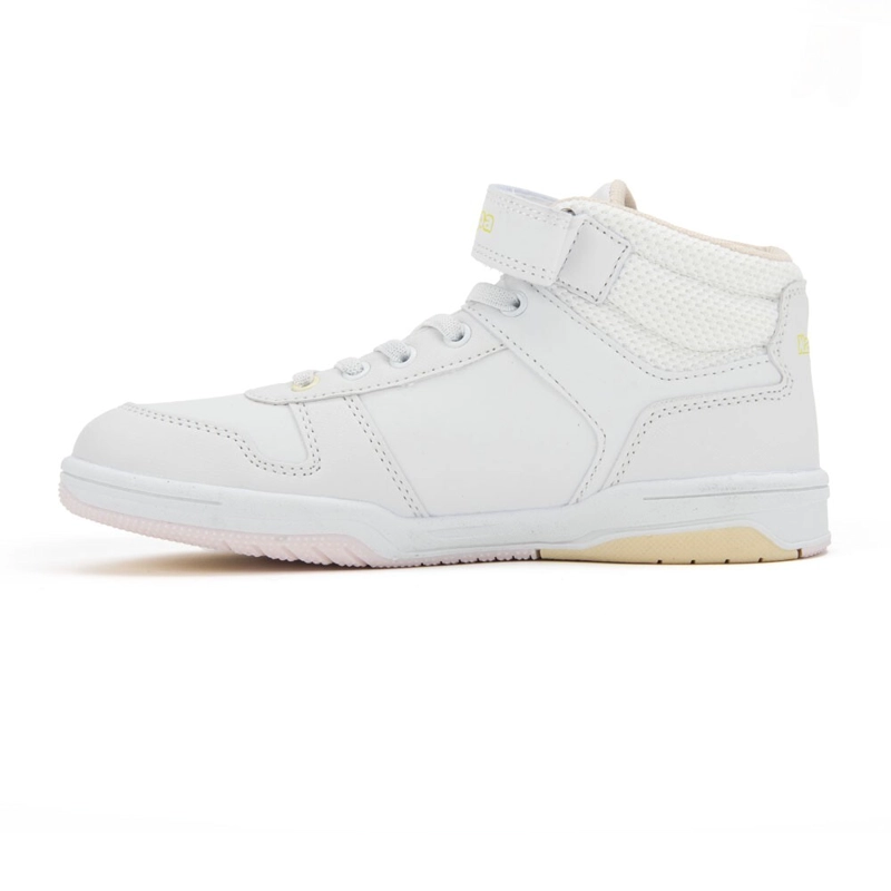 ZAPATILLA TEENS LOGO KARY MID EV WHITE PINK YELLOW - 6