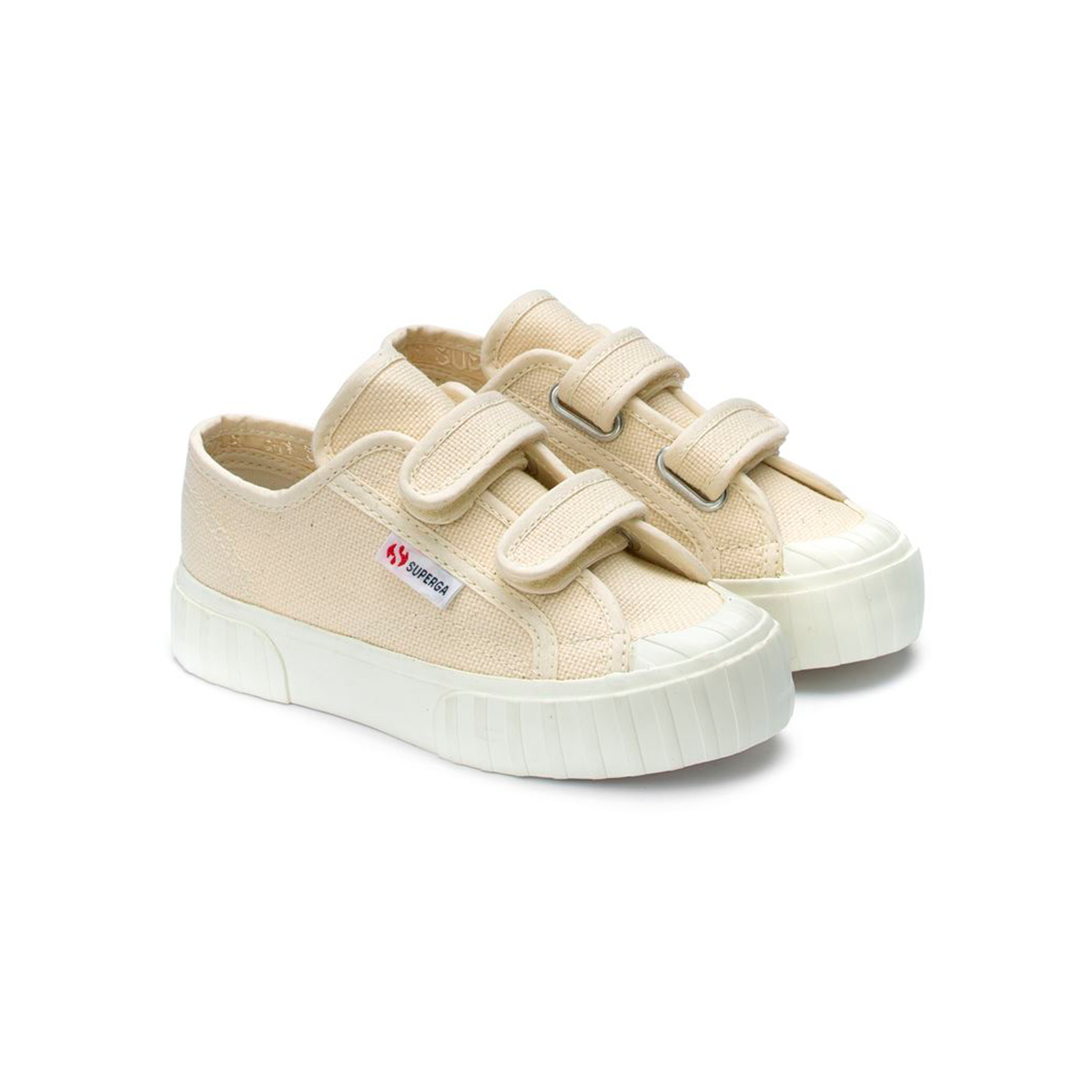 ZAPATILLA KIDS 2630 STRIPE STRAPS BEIGE RAW AVORIO - 2