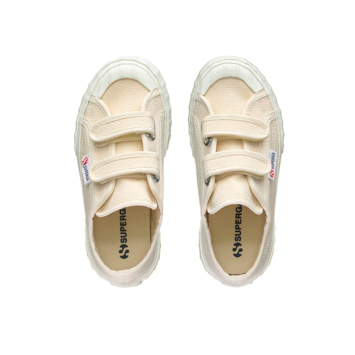 ZAPATILLA KIDS 2630 STRIPE STRAPS BEIGE RAW AVORIO - 4
