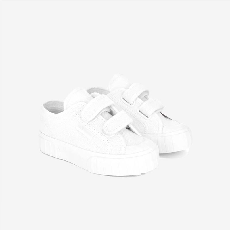 ZAPATILLA 2630 KIDS STRIPE TOTAL WHITE STRAPS - 2