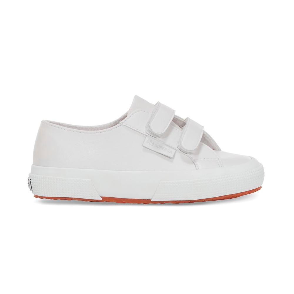 ZAPATILLA KIDS 2750 STRAP VEGAN FAUX LEATHER WHITE - 1