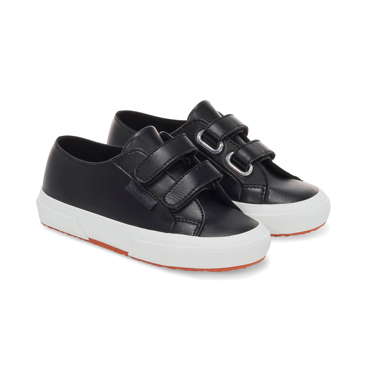 ZAPATILLA KIDS 2750 VEGAN FAUX LEATHER BLACK WHITE - 2